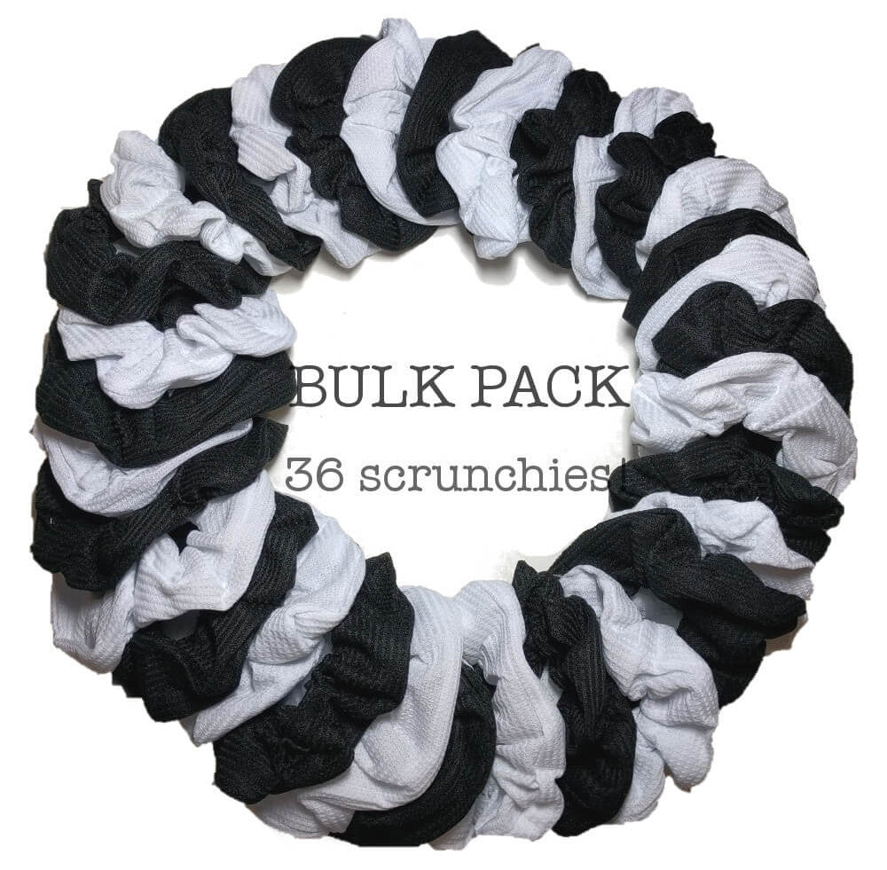 White scrunchies clearance bulk