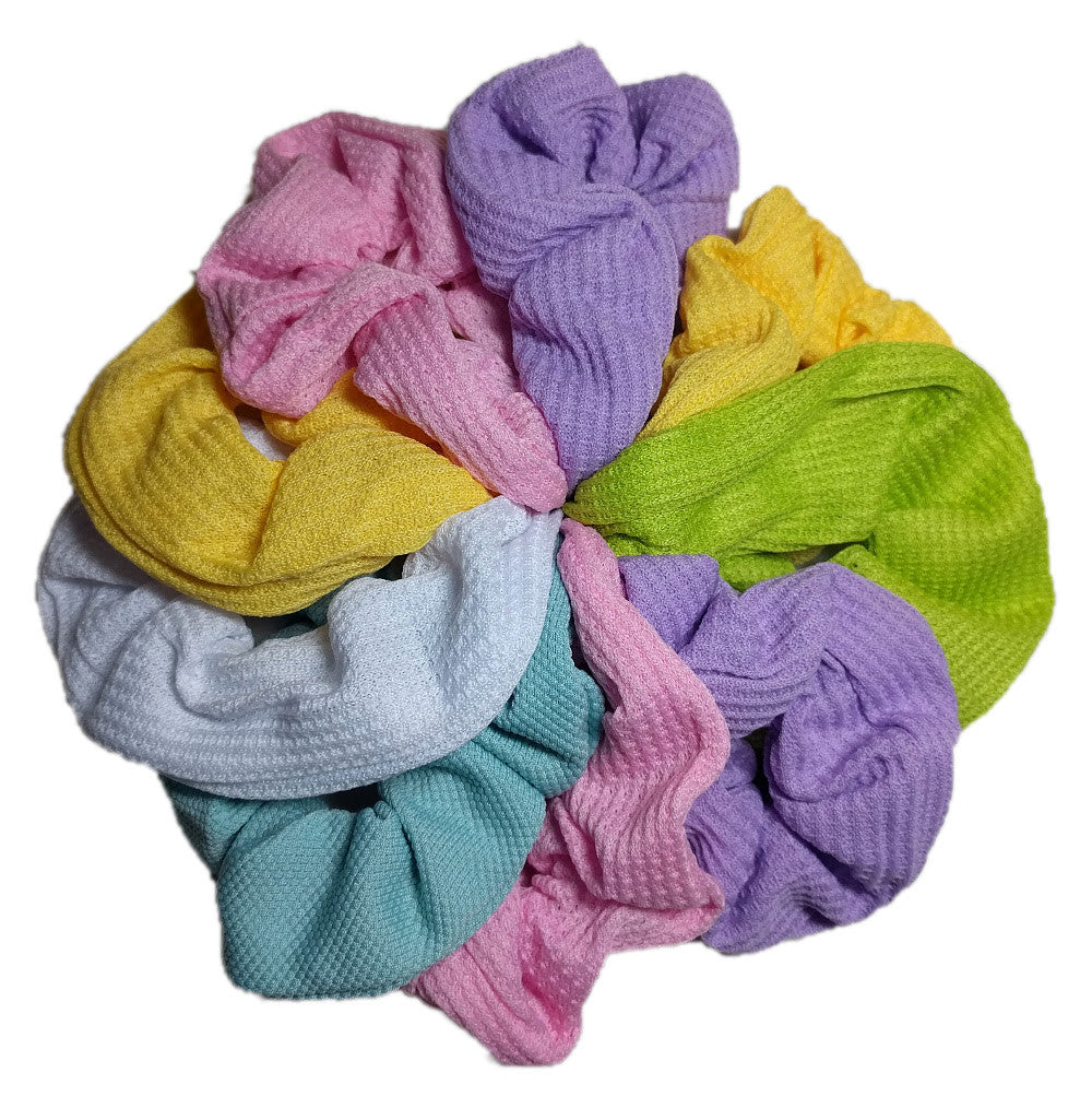thermal scrunchie set, pastel colors