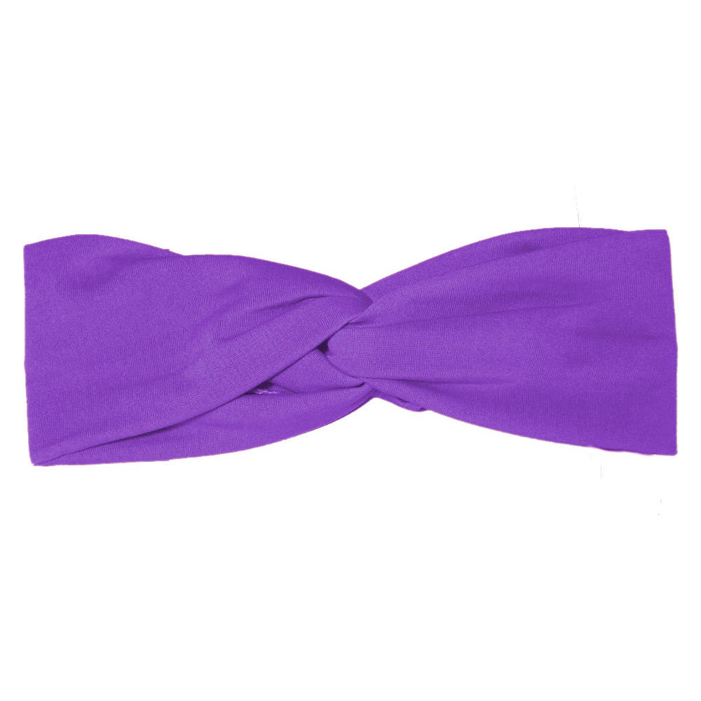 purple turban headband
