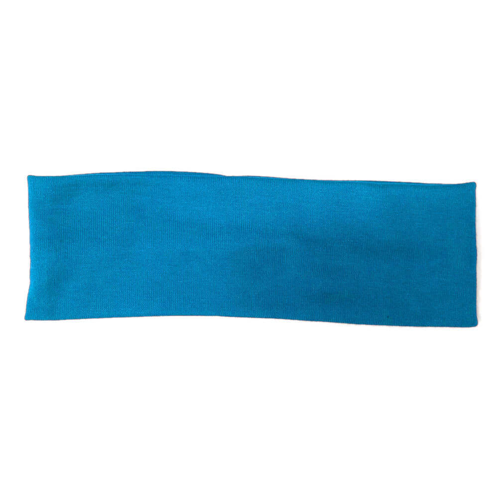 cotton blend knit stretch headbands, turquoise