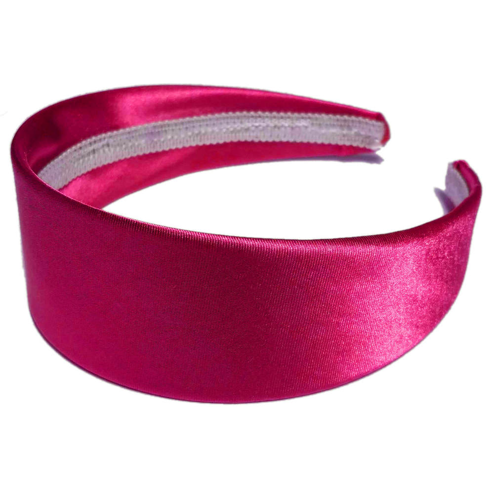 widest satin headbands, hot pink