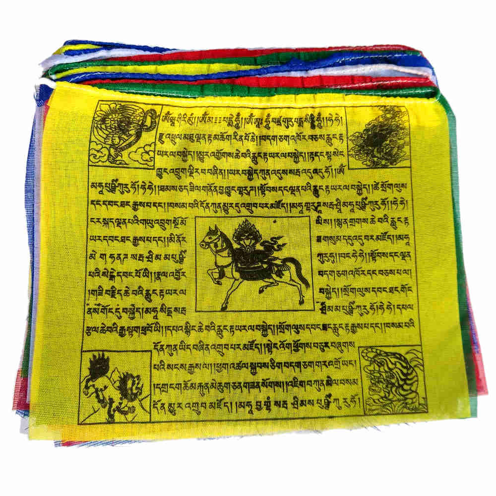 large wind horse prayer flags
